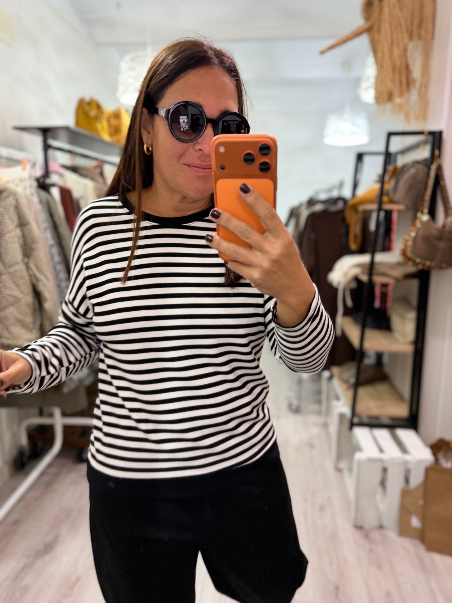 Sudadera Navy Ainara blanco y negro