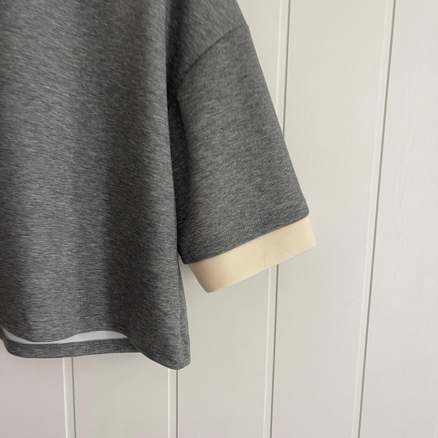 Sudadera Anna punto roma gris