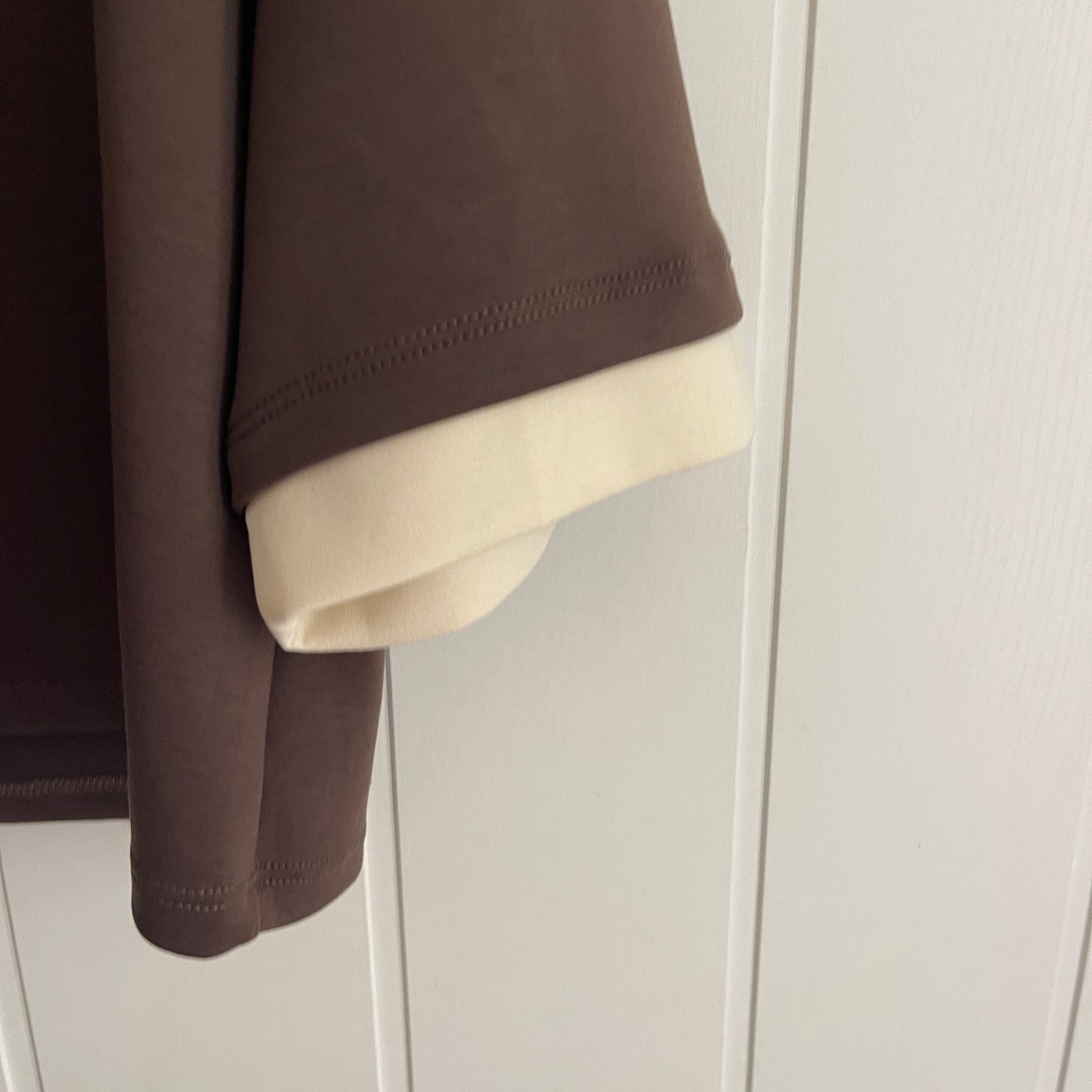 Sudadera Anna punto roma chocolate