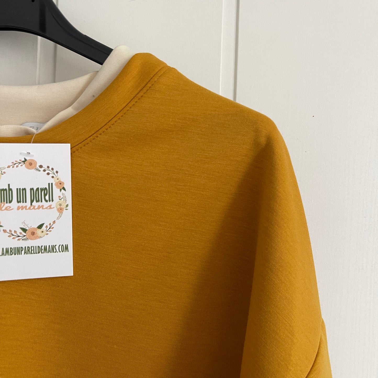 Sudadera Anna punto roma mostaza