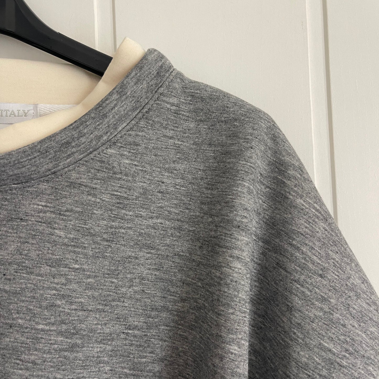 Sudadera Anna punto roma gris