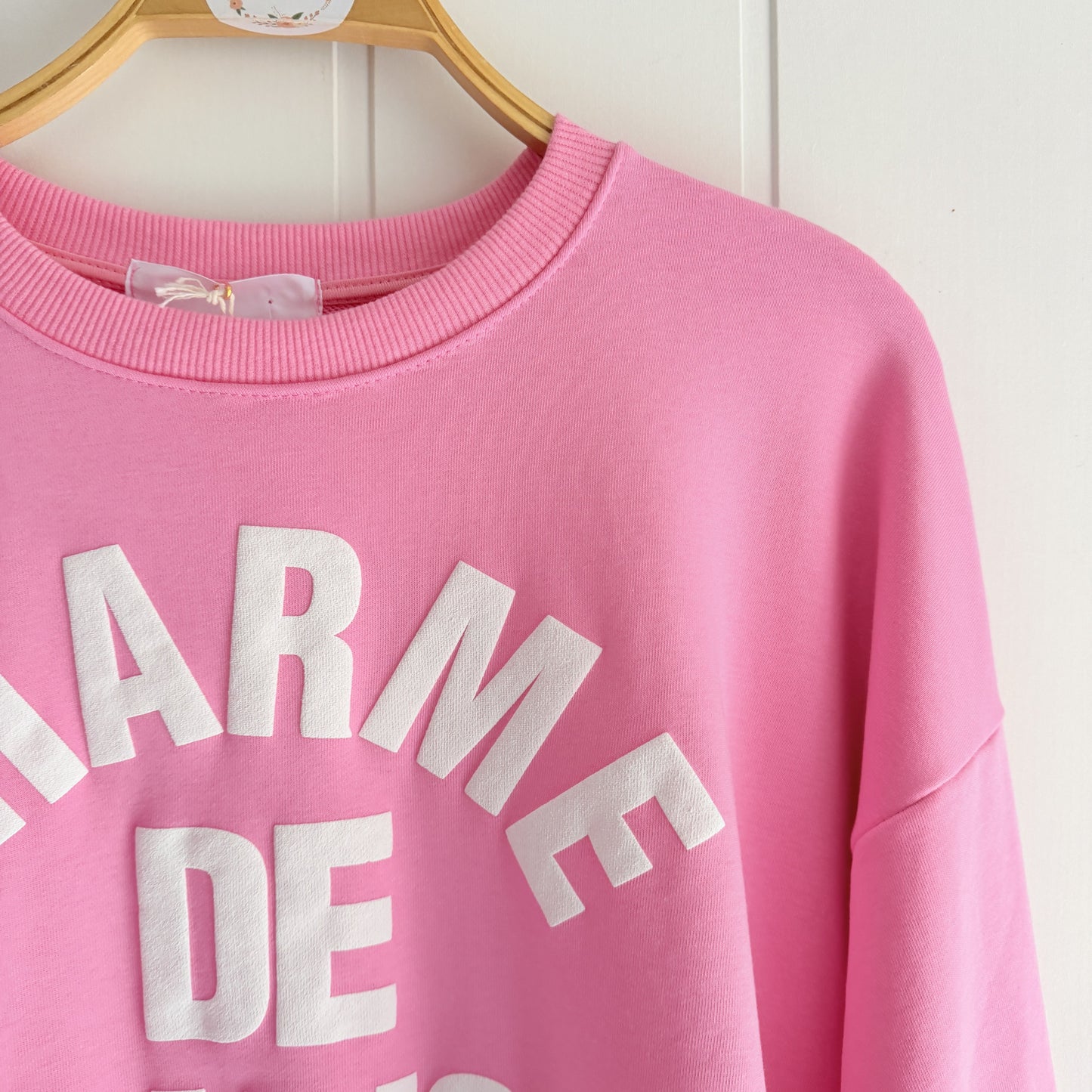 Sudadera Charme de Paris Rosa