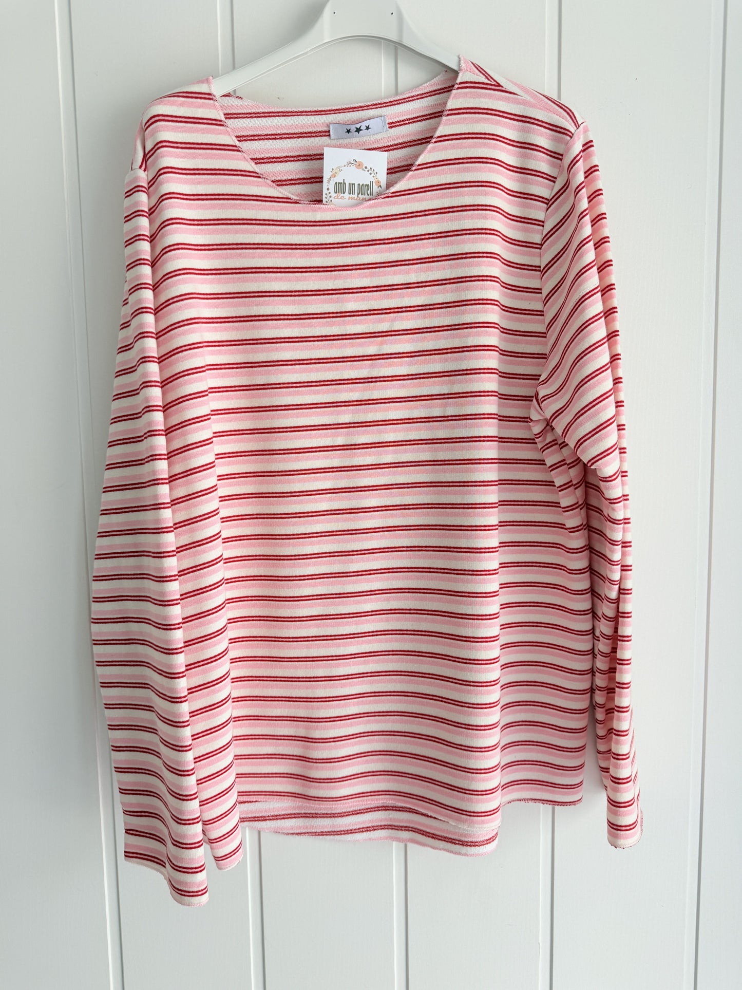 Sudadera Naiara rojo rosa