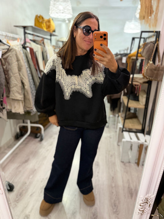 Sudadera Nordic blonda negro