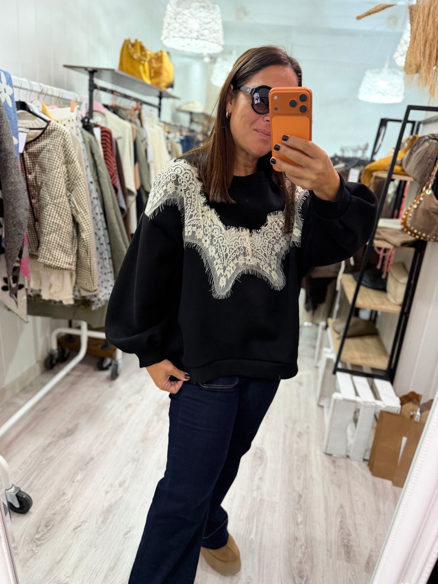 Sudadera Nordic blonda negro