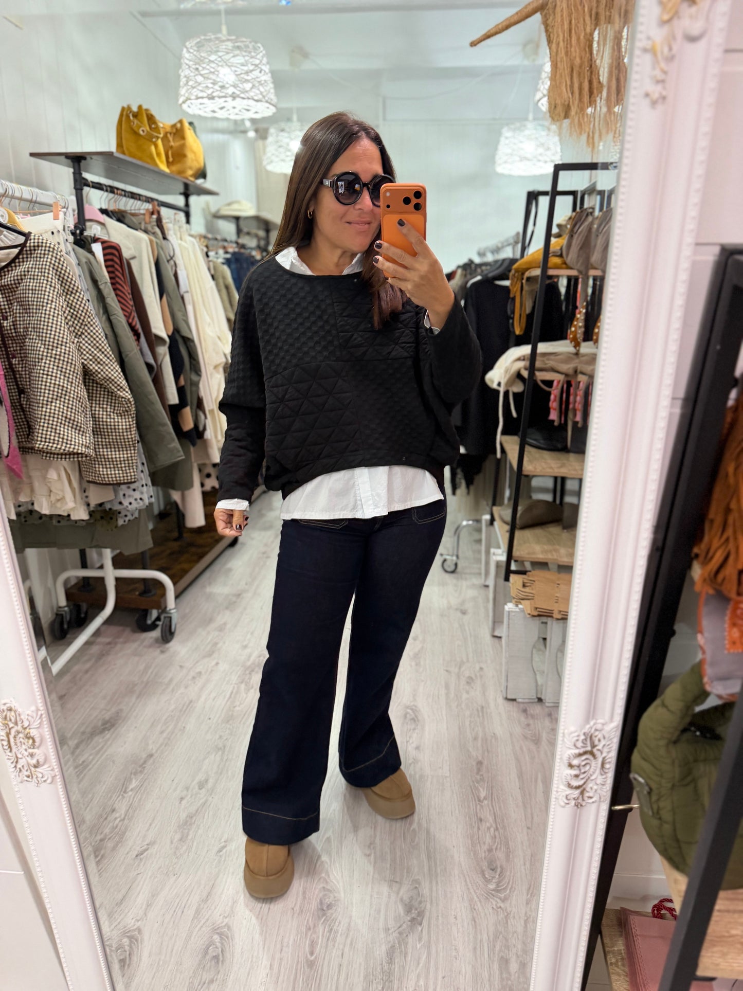 Sudadera Rare acolchada negro