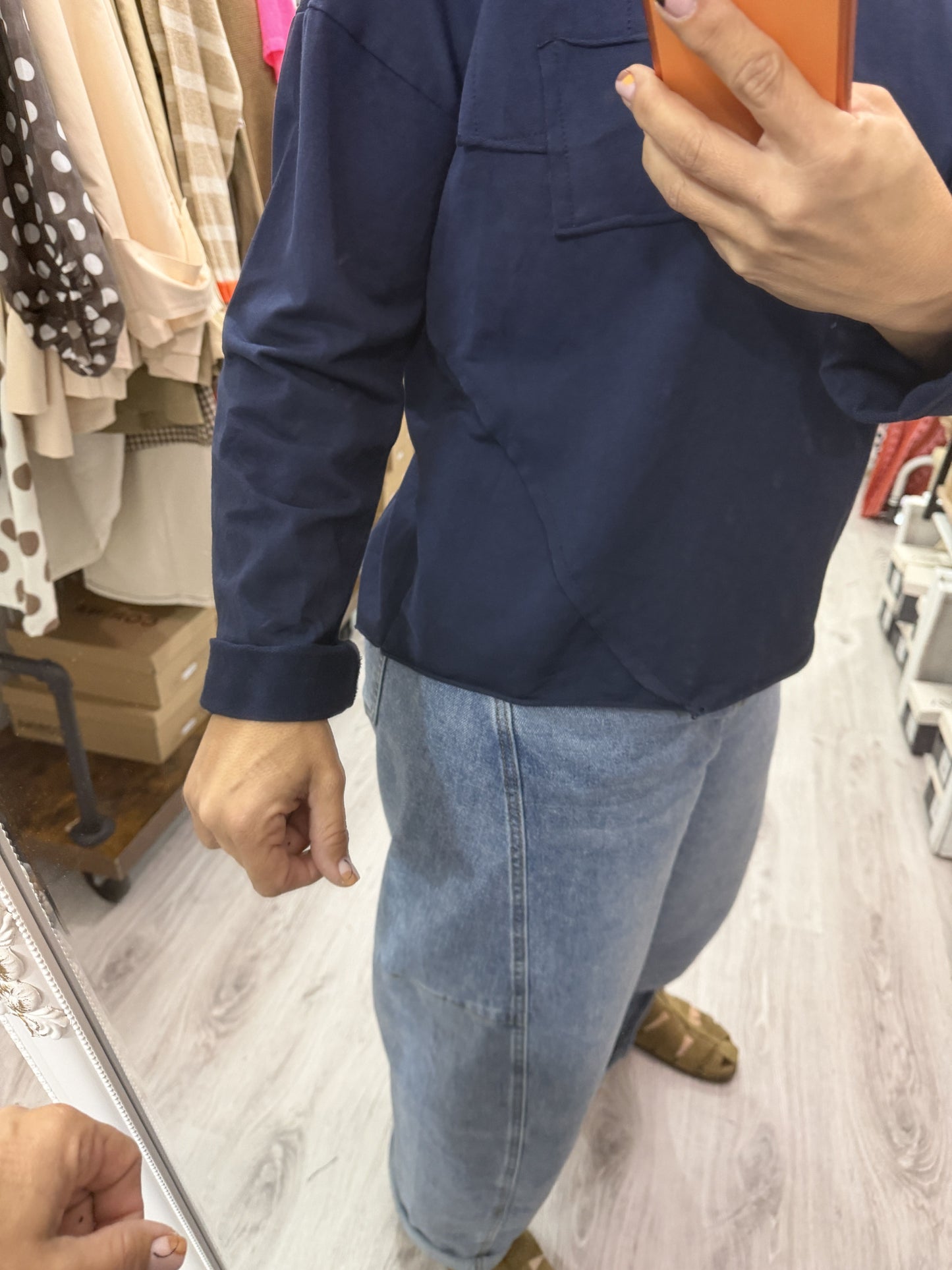 Sudadera Bolsillos marino