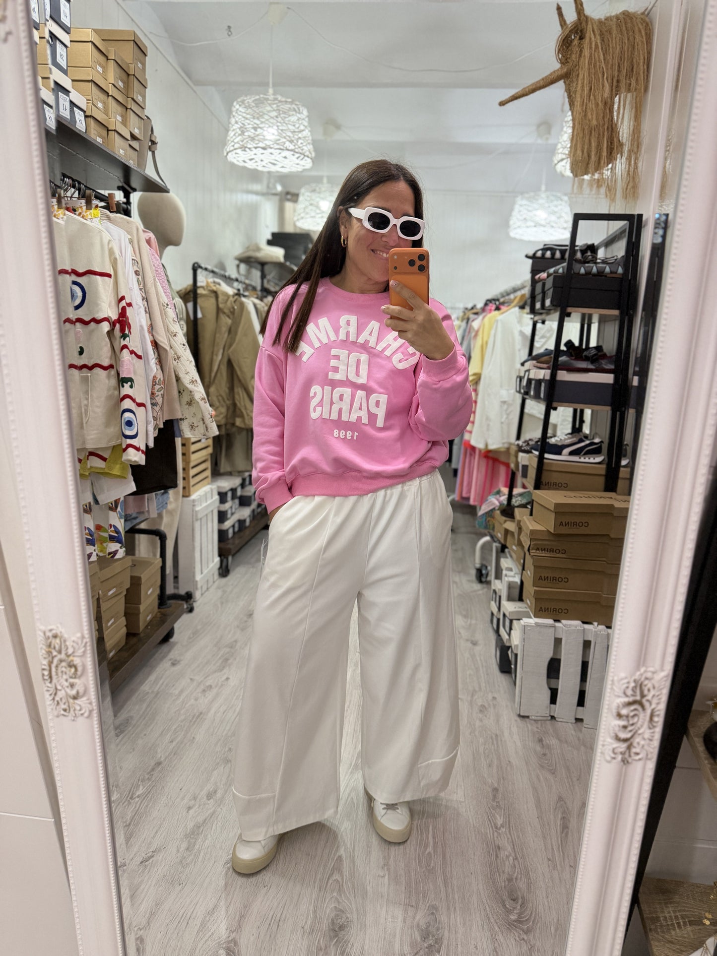 Sudadera Charme de Paris Rosa