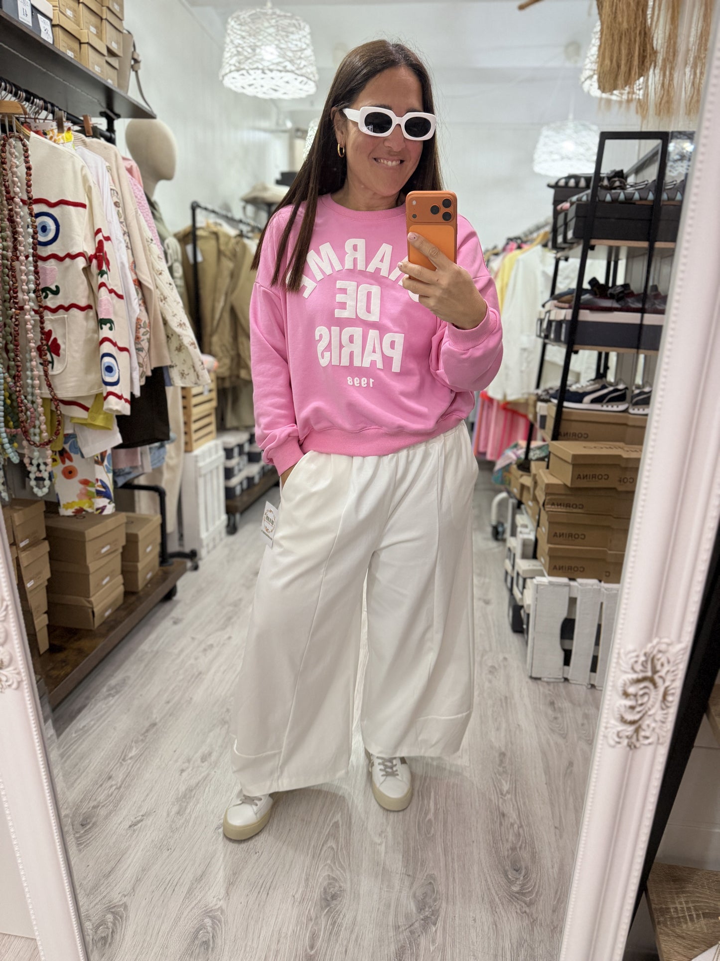 Sudadera Charme de Paris Rosa
