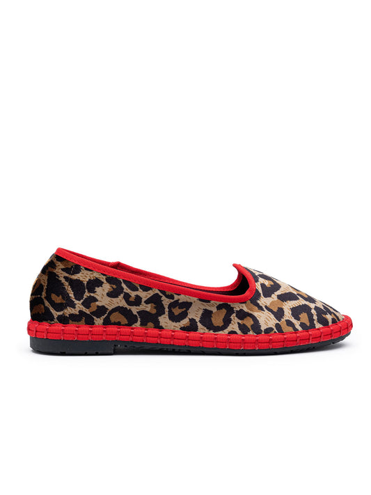 Veneciana animal print y rojo