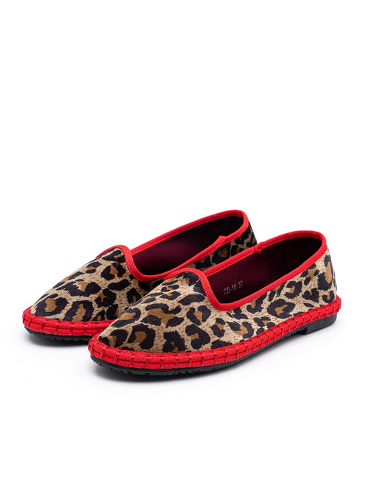 Veneciana animal print y rojo