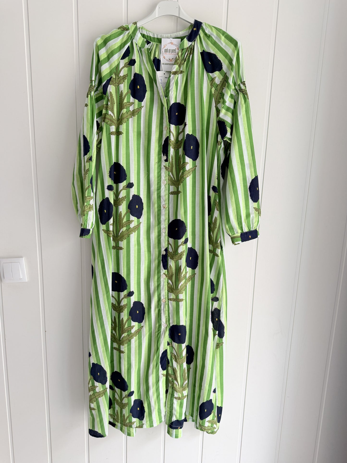 Vestido Aisha · Verde camelias