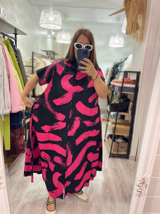 Vestido Brush fucsia
