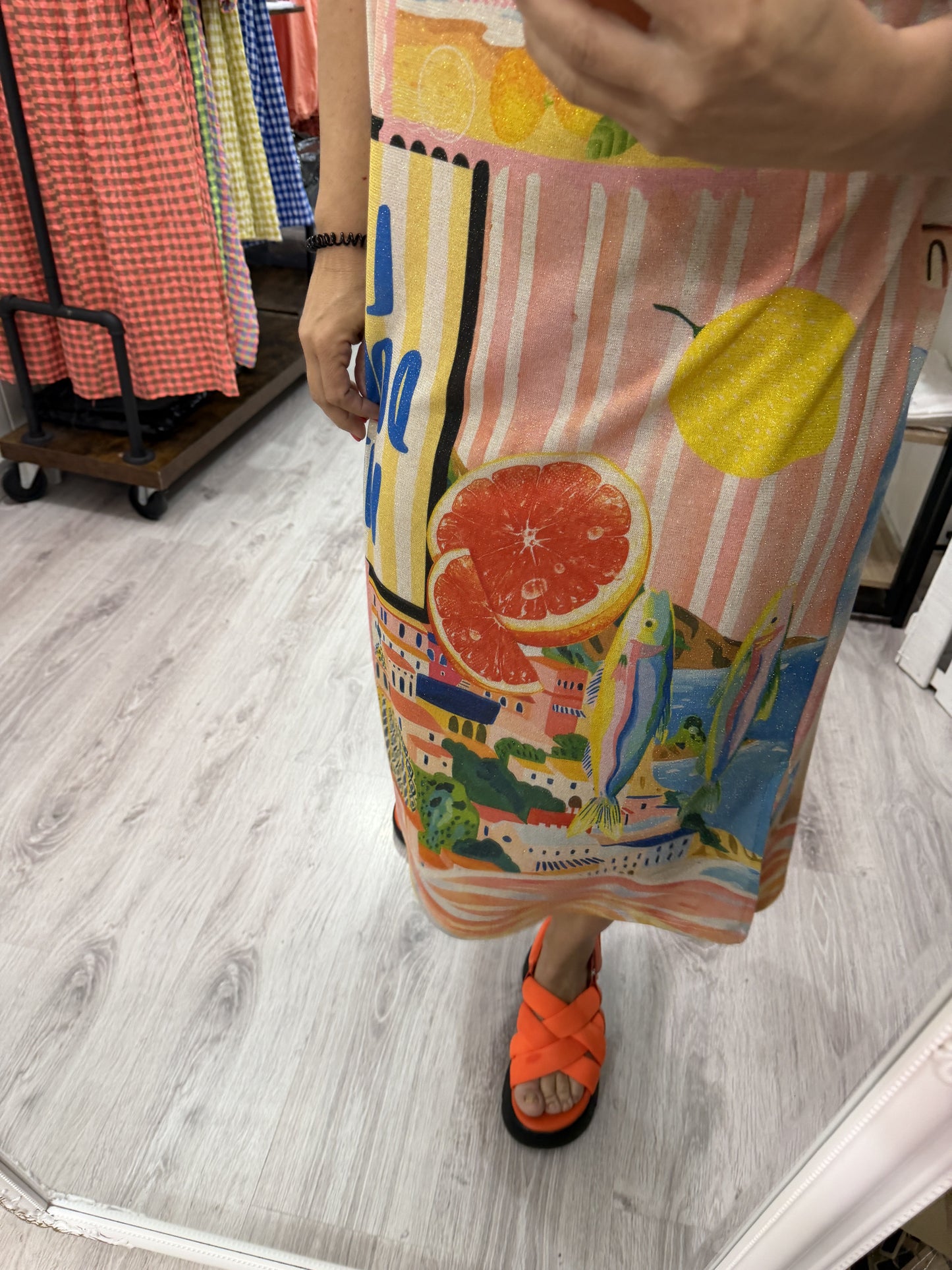 Vestido Lúrex Dolce Vita