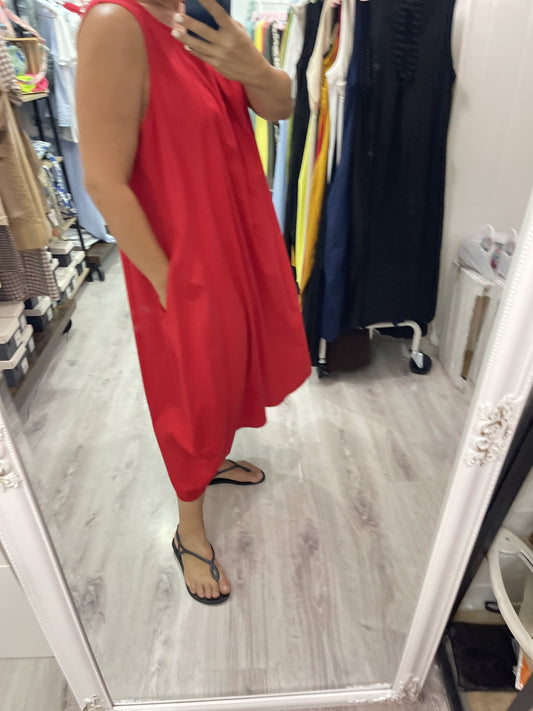 Vestido Globbo rojo