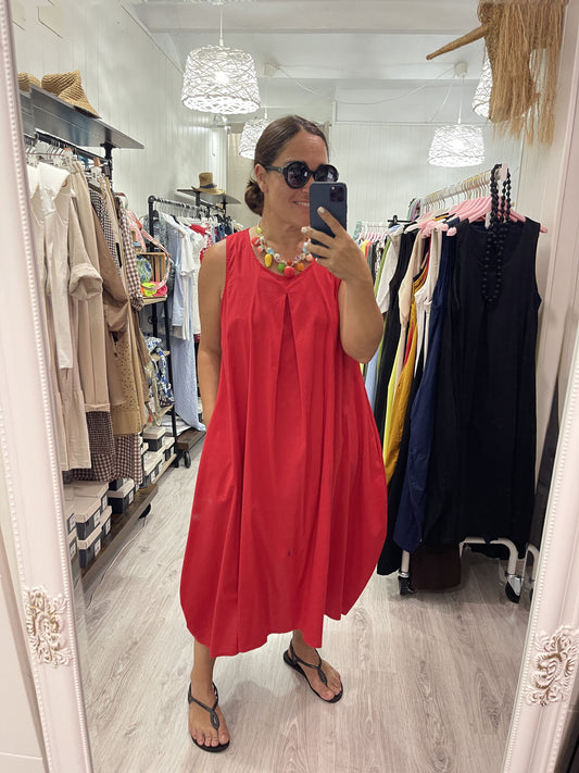 Vestido Globbo rojo