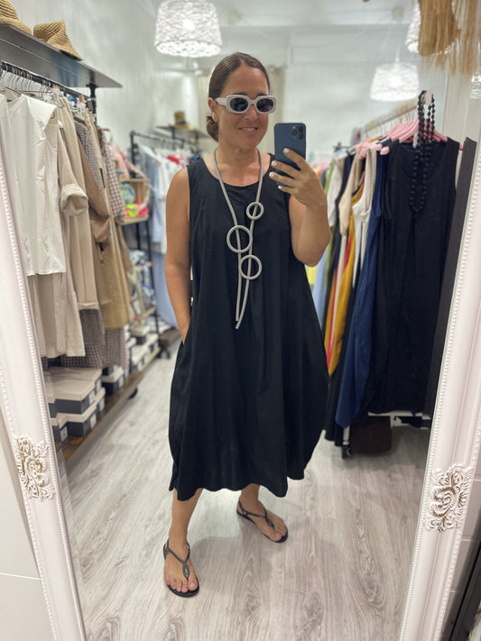 Vestido Globbo negro