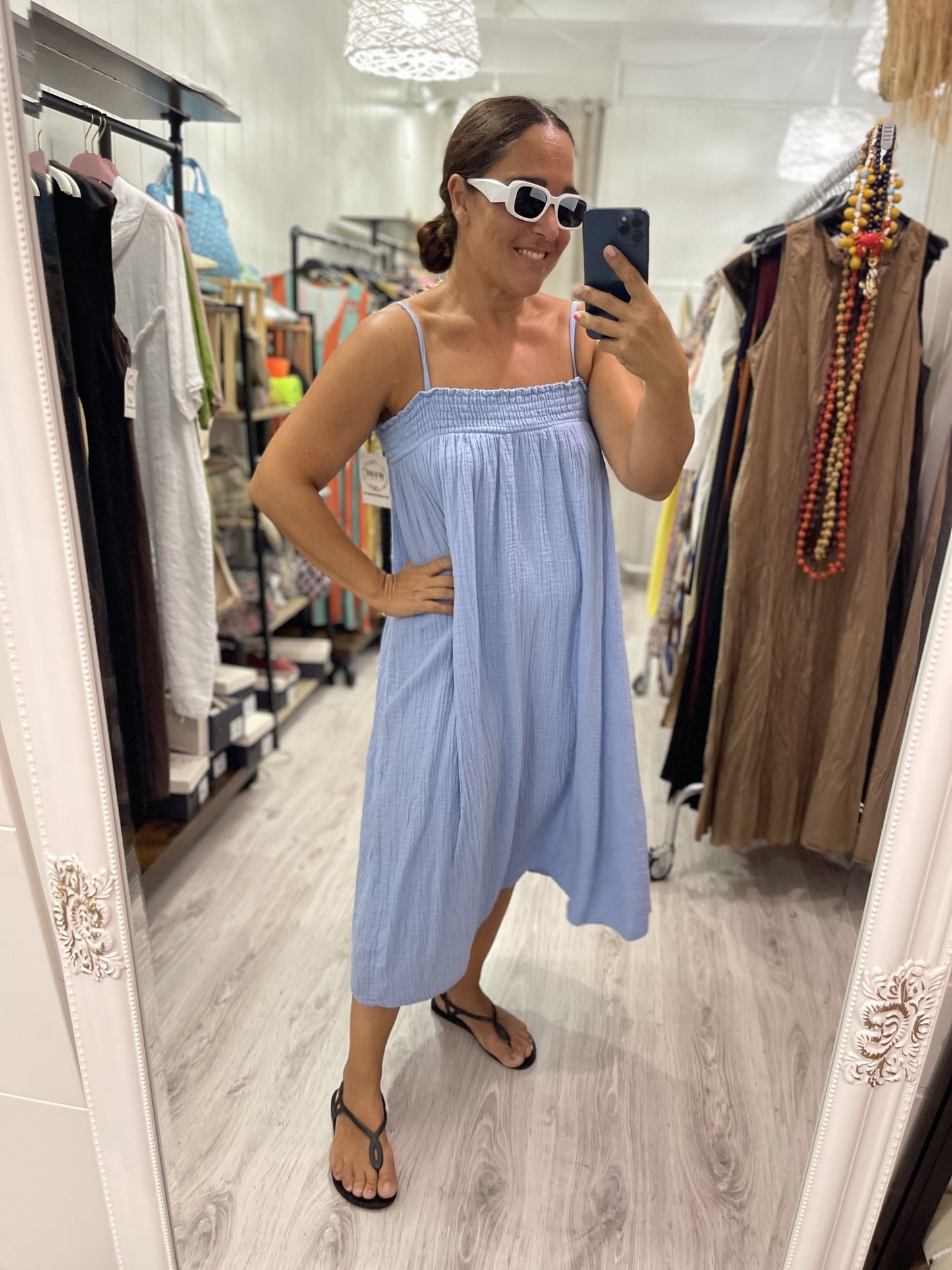 Vestido Manacor cielo