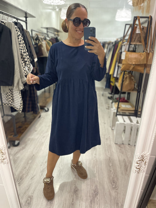 Vestido Matilda micropana marino