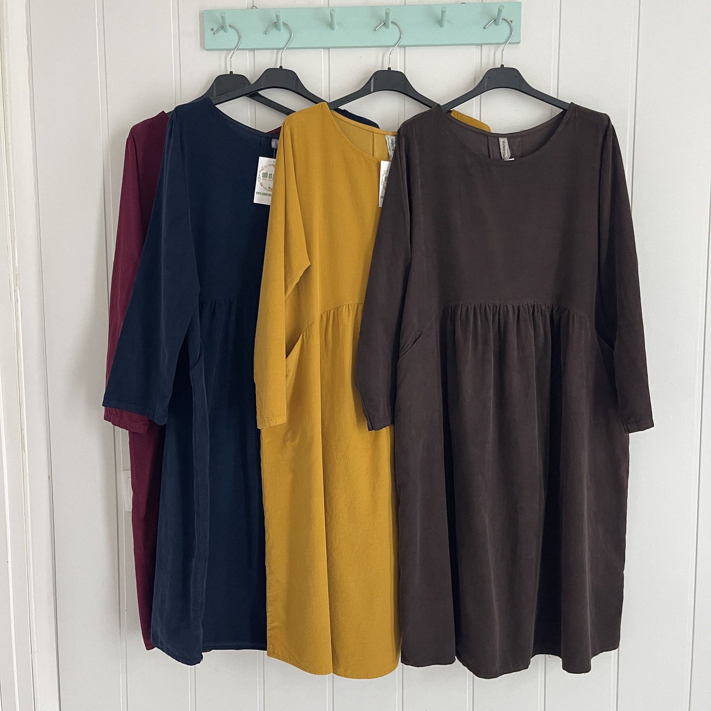 Vestido Matilda micropana mostaza
