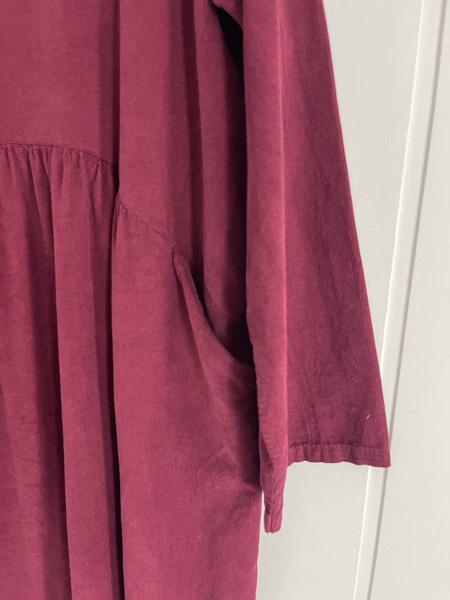 Vestido Matilda micropana burdeos