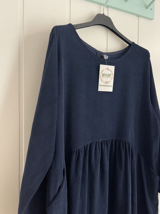Vestido Matilda micropana marino