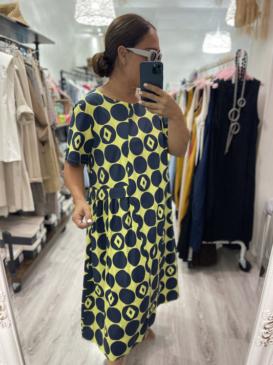 Vestido Olho amarillo