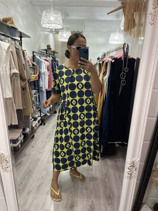 Vestido Olho amarillo