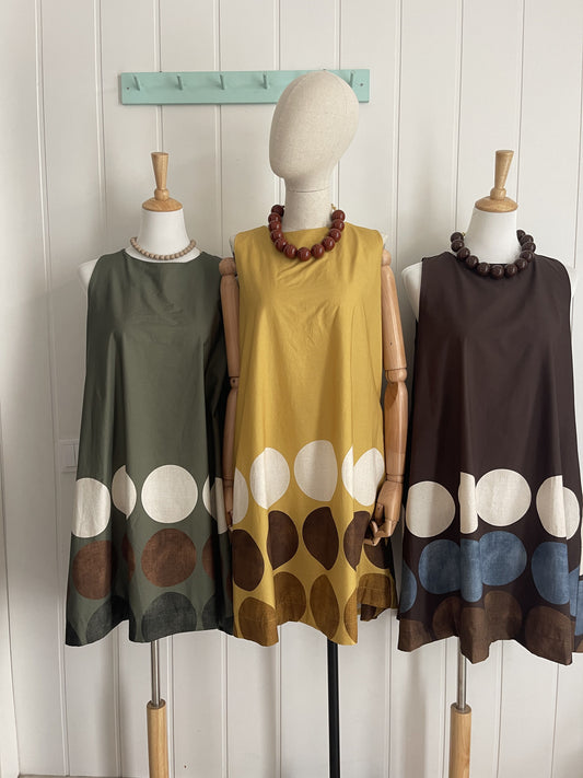 Vestido Sixty kaki