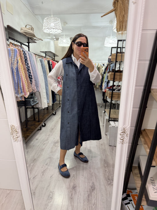 Vestido Jeans Botones