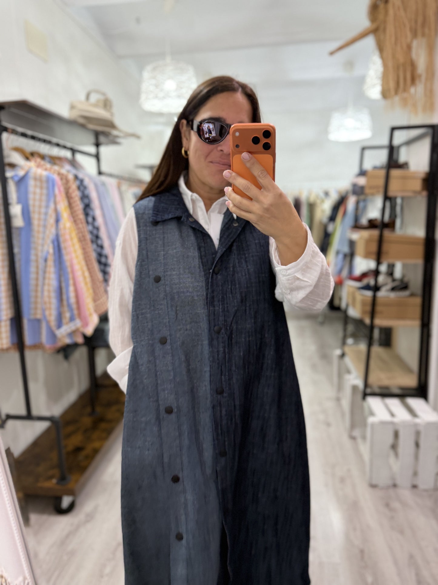 Vestido Jeans Botones