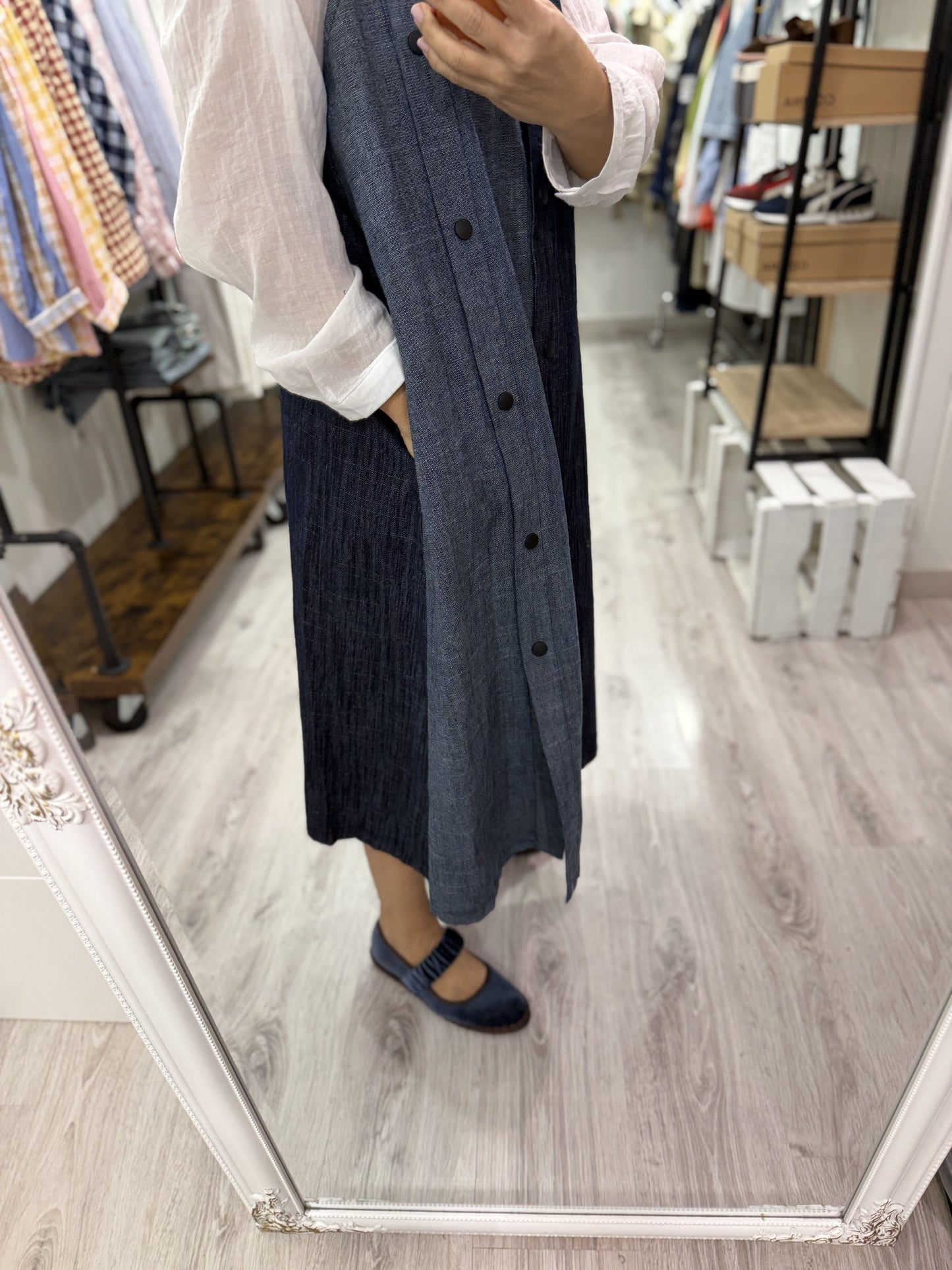 Vestido Jeans Botones