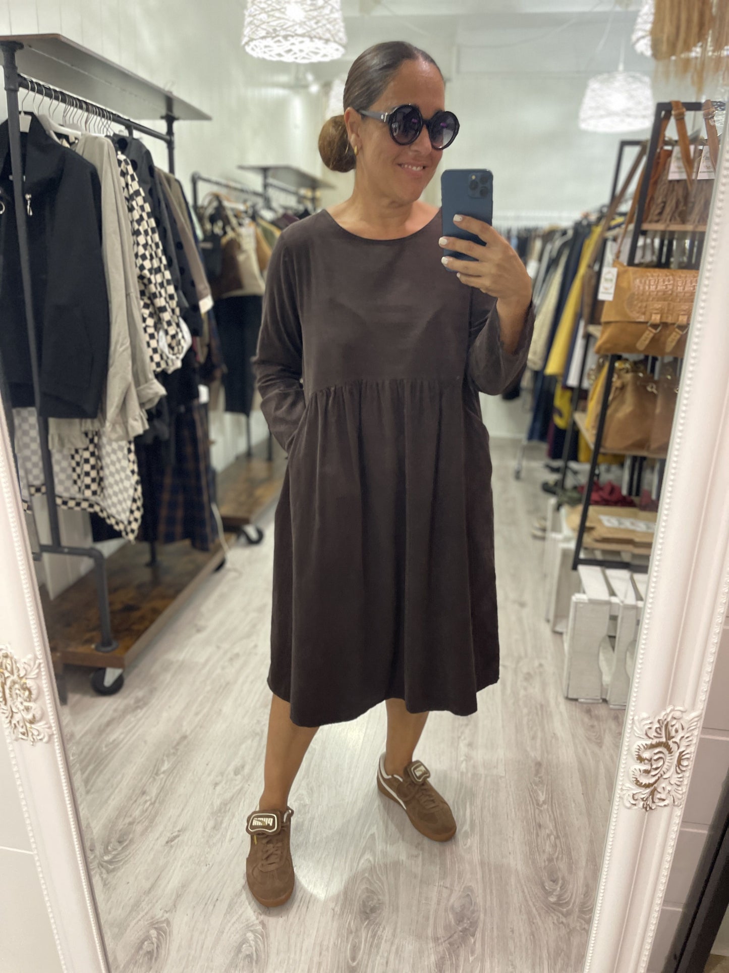 Vestido Matilda micropana chocolate