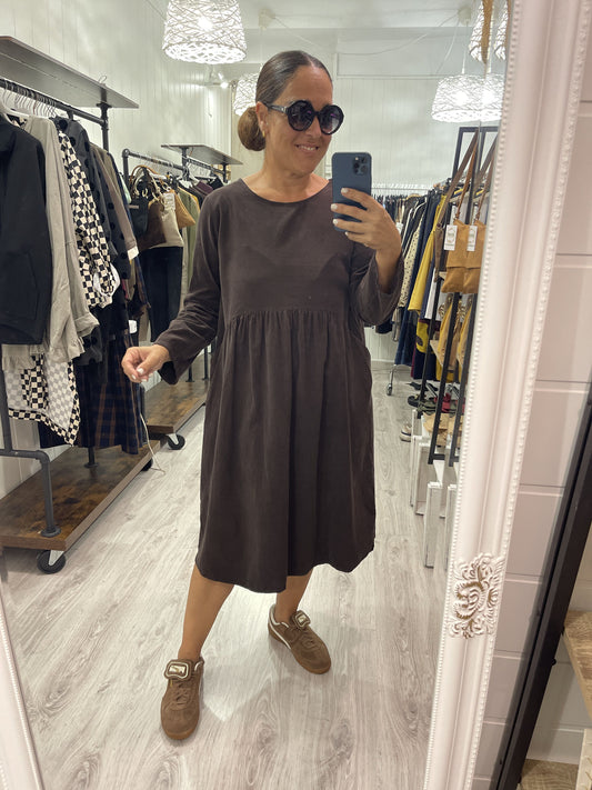 Vestido Matilda micropana chocolate