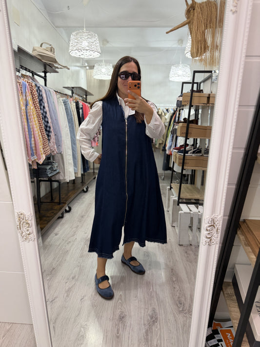 Vestido Zipper Jeans