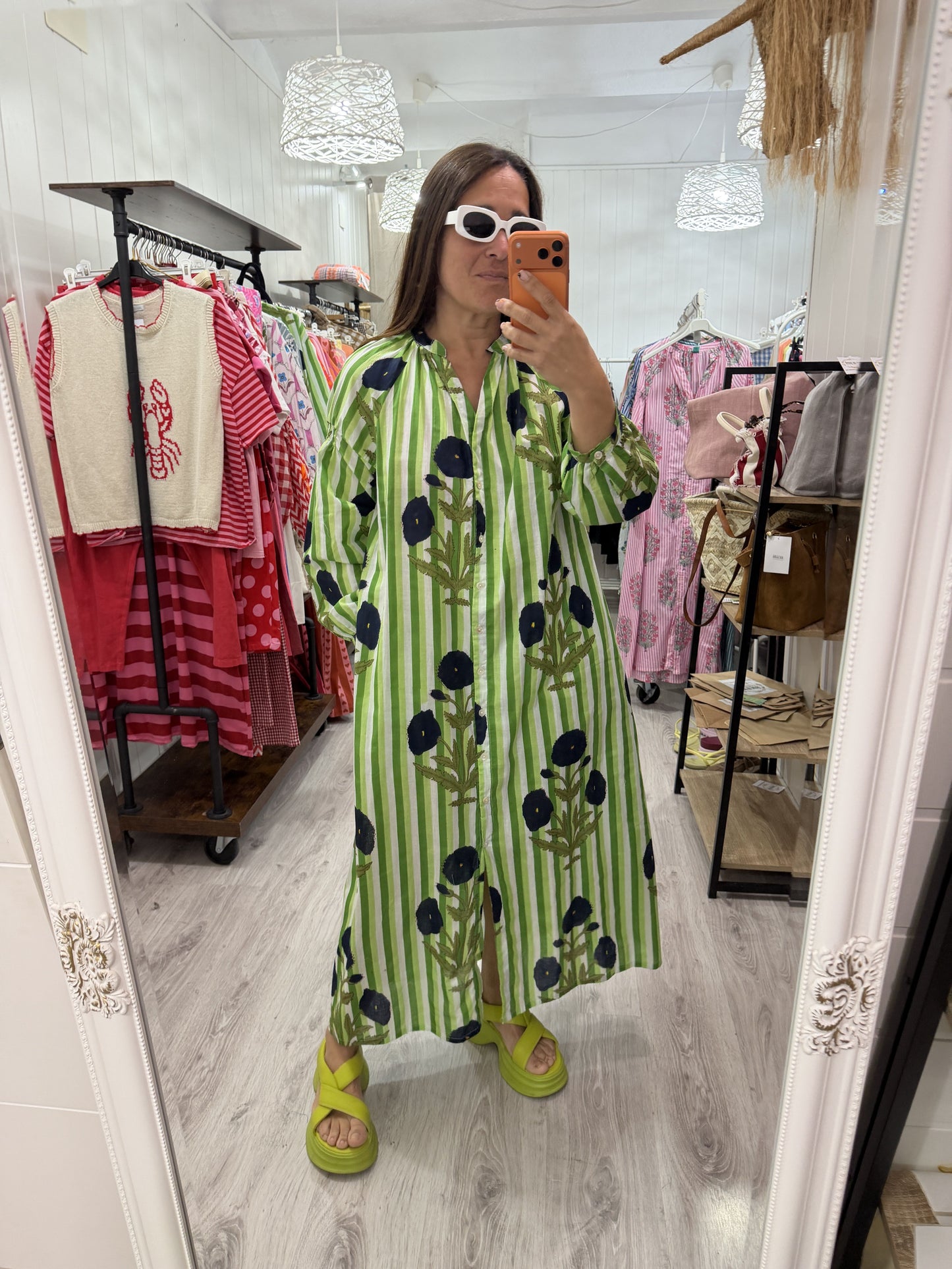 Vestido Aisha · Verde camelias