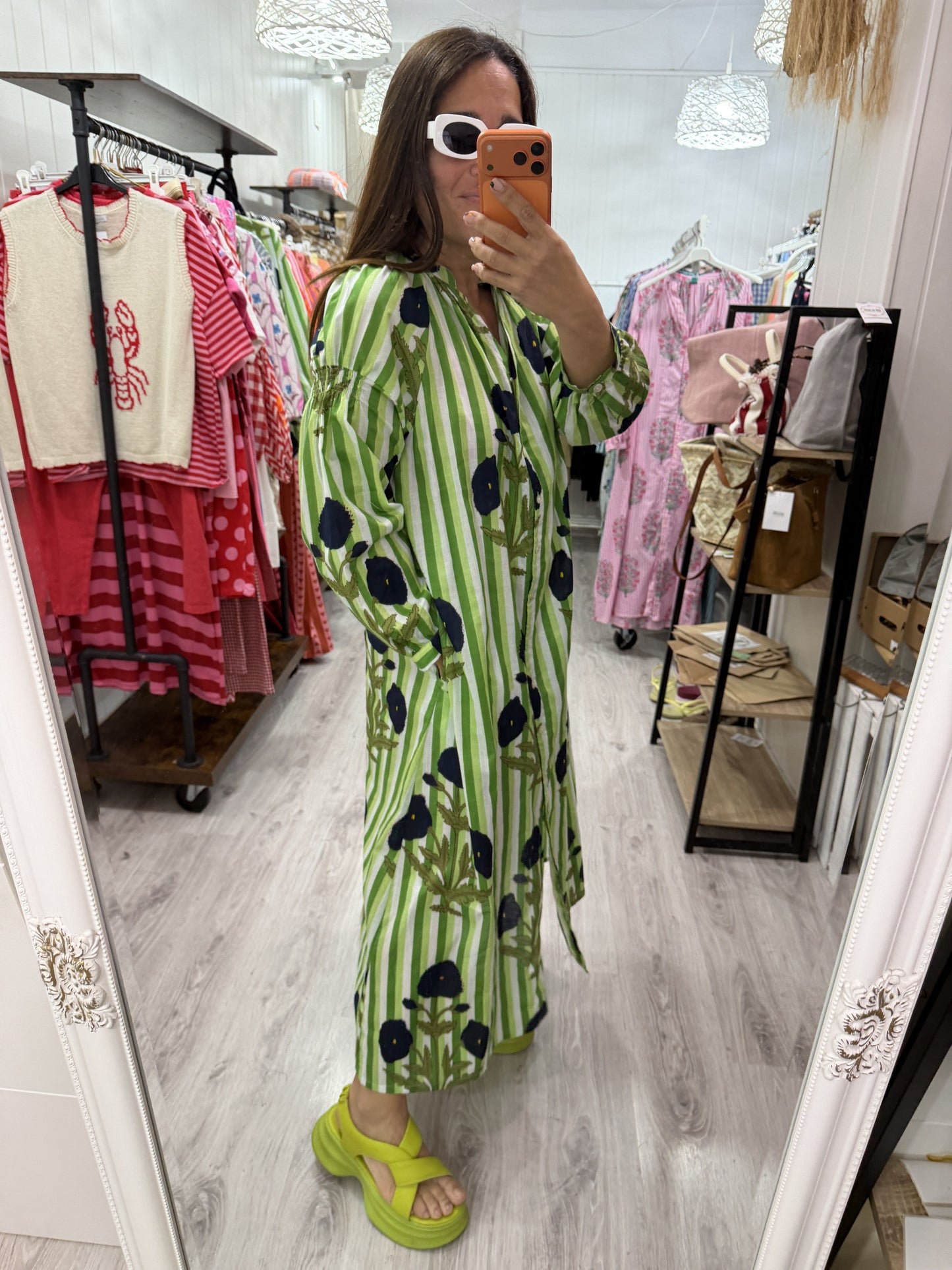 Vestido Aisha · Verde camelias