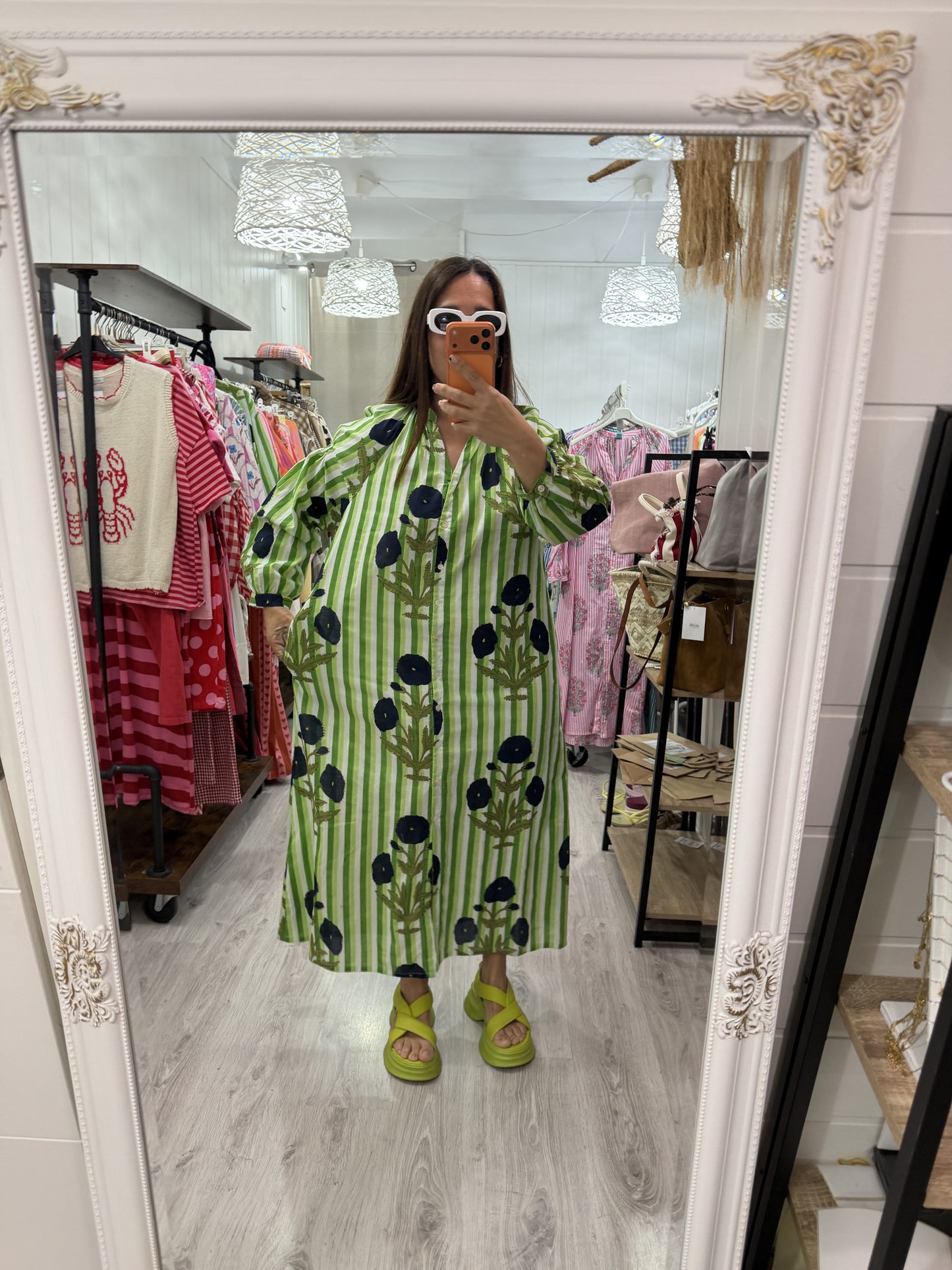 Vestido Aisha · Verde camelias