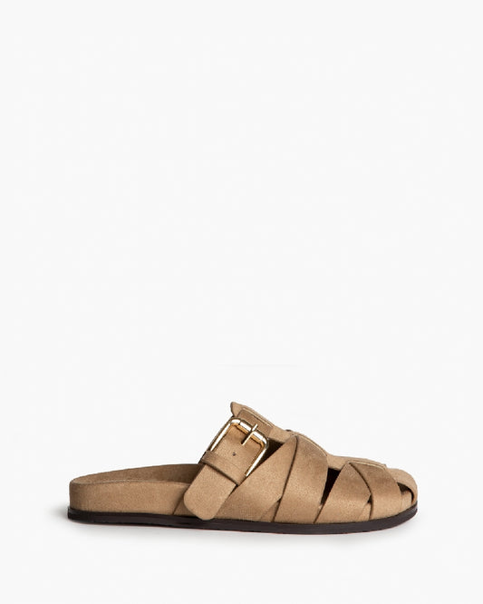 Zueco cangrejero camel