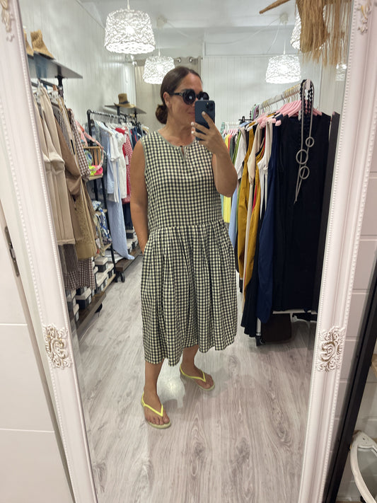 Vestido Midi Cottage amarillo