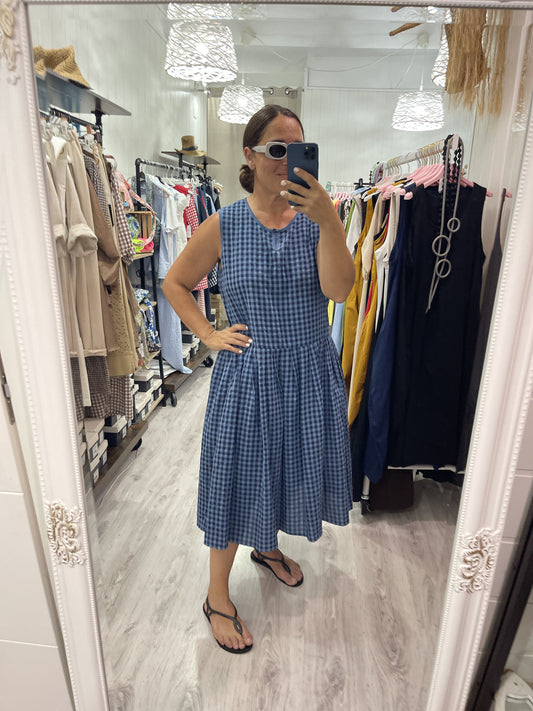 Vestido Midi Cottage azul