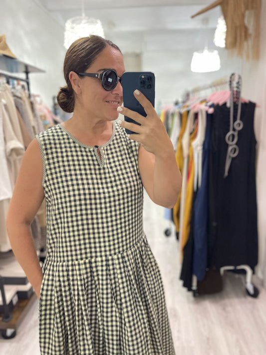 Vestido Midi Cottage amarillo